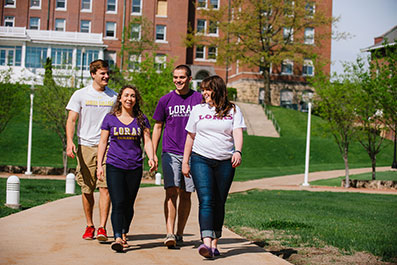 Photo of students walking on campus. Link to Gifts by Will.